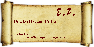 Deutelbaum Péter névjegykártya